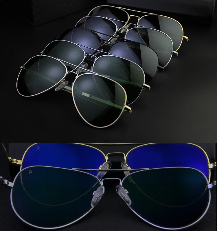RE Sonnenbrille Mann USA Armee Militär Luftfahrt Pilot Sonnenbrille Glaslinse Frau Luxusmarke Retro Titan Rahmen Hohe Qualität – Detail 14