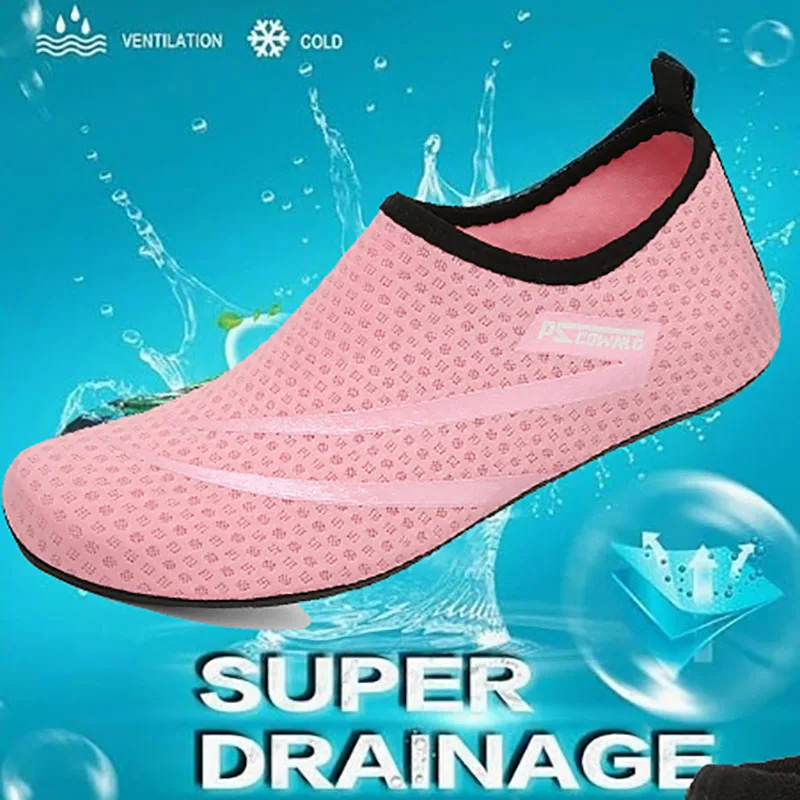 Scarpe per sport acquatici a piedi nudi calzini per Yoga Aqua ad asciugatura rapida Slip-on per uomo donna