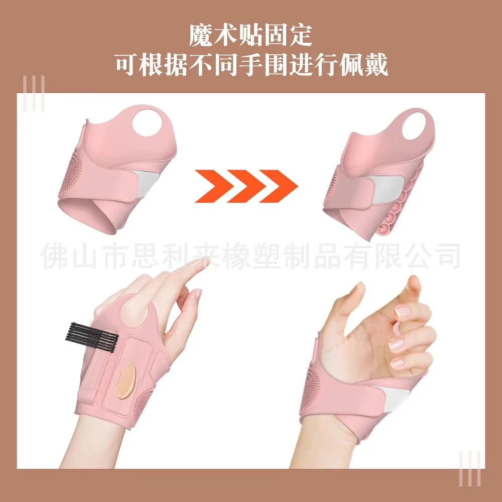 حصيرة مكياج مع صينية خلط وحامل فرشاة وفرشاة تنظيف ومنظم مستحضرات التجميل من السيليكون مع إصبع يمكن ارتداؤه #2