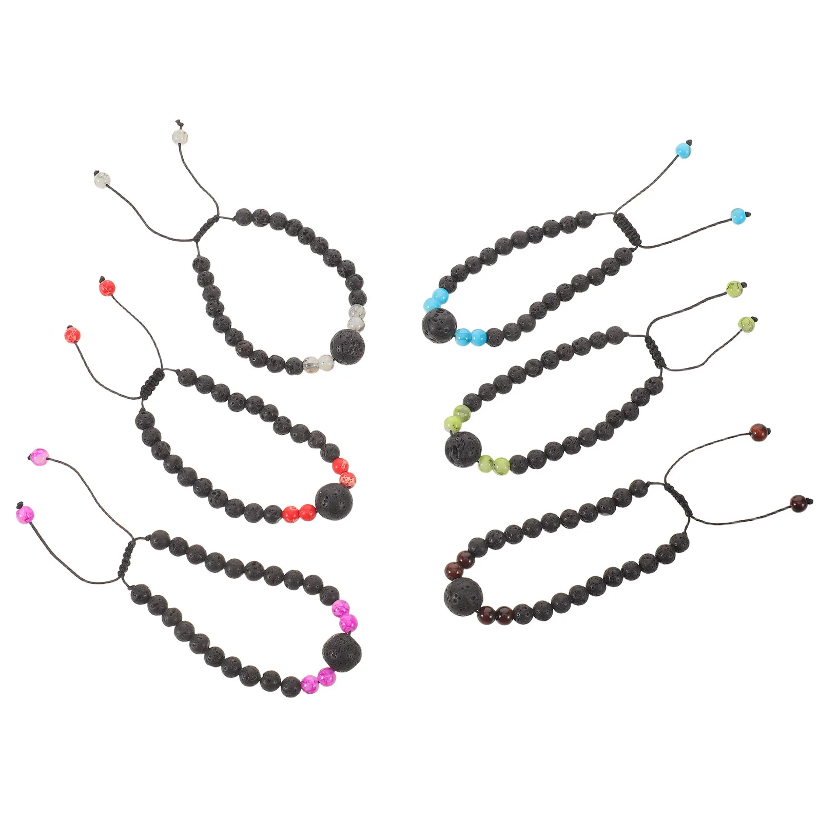 6Pcs Anti Nausea Wristbands Motion Sickness Bracelets Adjustable Acupressure Bead Flight Sickness Relief