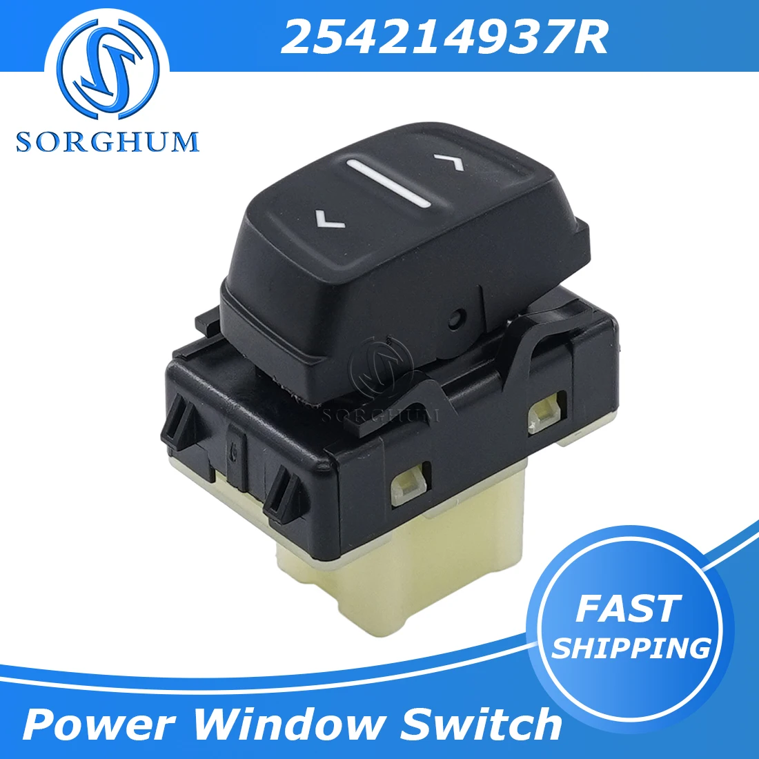 

Sorghum 6-pin 254214937R Electric Power Window Regulator Master Single Switch Button For Renault Dacia Lagon Sandero 2012-2020