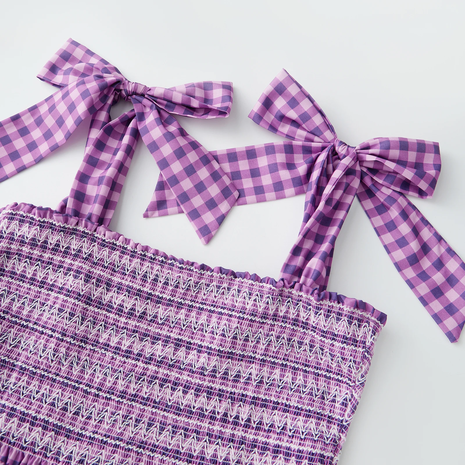 Kobiety 2025 długa sukienka w paski/w kratę/z nadrukiem bez rękawów sukienka na ramiączkach letnie wiązane paski na ramionach Vestidos modna sukienka na co dzień