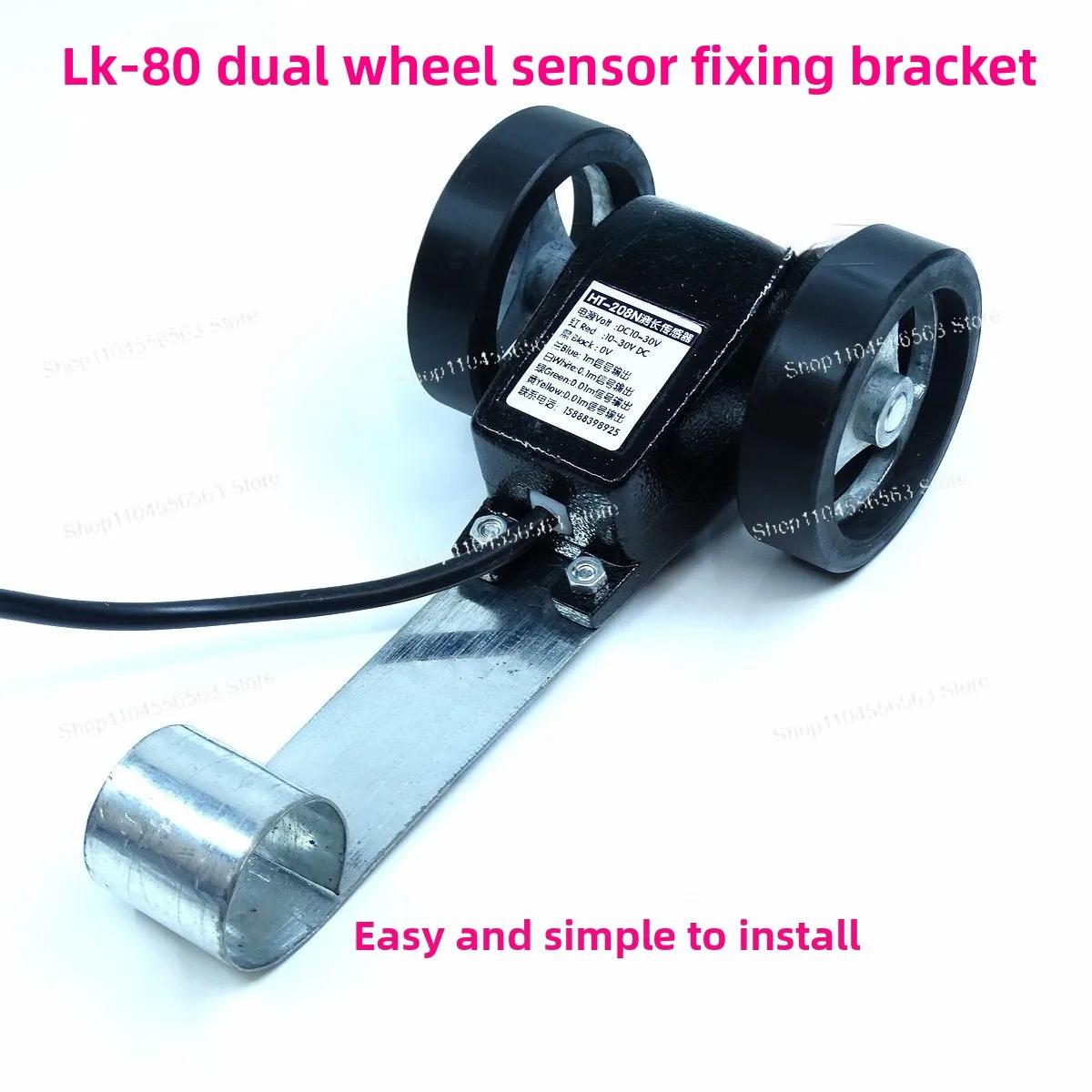 High-precision electronic double digital display plus/minus counting meter with roller encoder, meter wheel alarm set