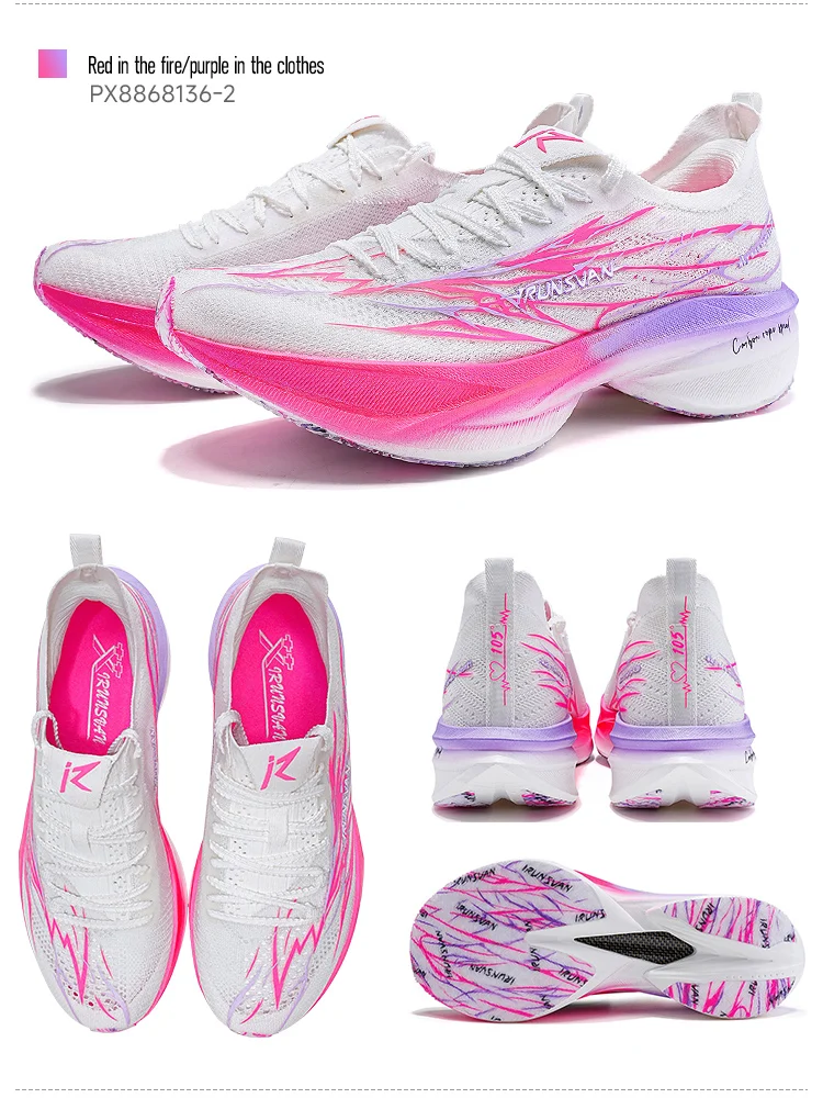 Vollflächen-Carbonplatte Laufschuhe Unisex 2025 - IRUNSVAN Läufer Geschwindigkeitstrainings-PE-Testschuhe 136 – Detail 28