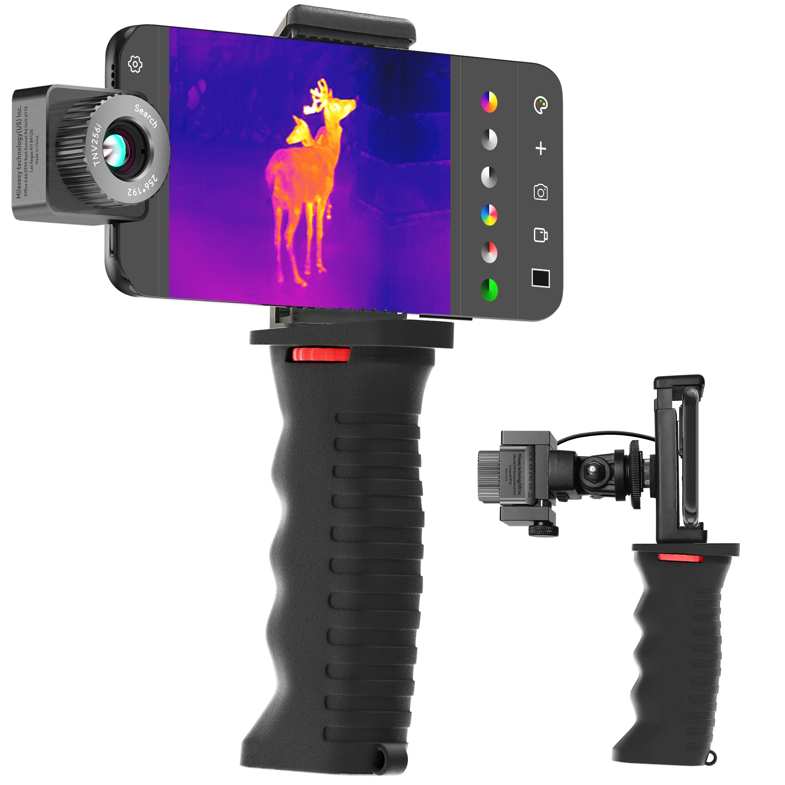 Mini HD detection thermal camera with 6 color palettes versatile thermal camera with temperature connect with Mobile