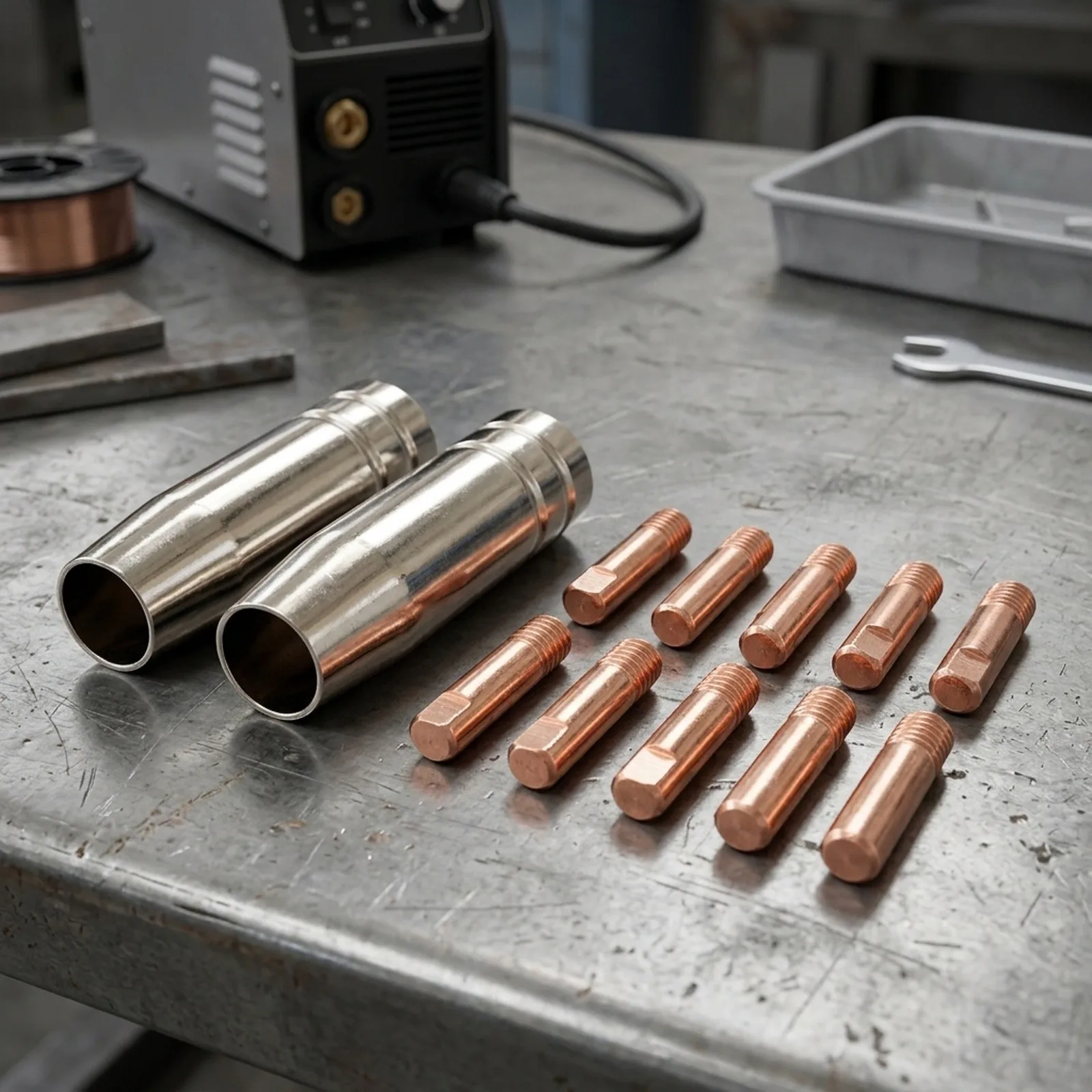 0.8mm Consumable Shroud Welding Tip 12pc 12pcs For Jasic For Mitech For Riland MB15 for mig for welder for torch New