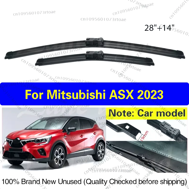 

Car Wiper Blades For Renault Captur Mitsubishi ASX XJB HJB HJE MK2 2020 - 2023 Front Windshield Clean Window Rain Brush 28"+14"