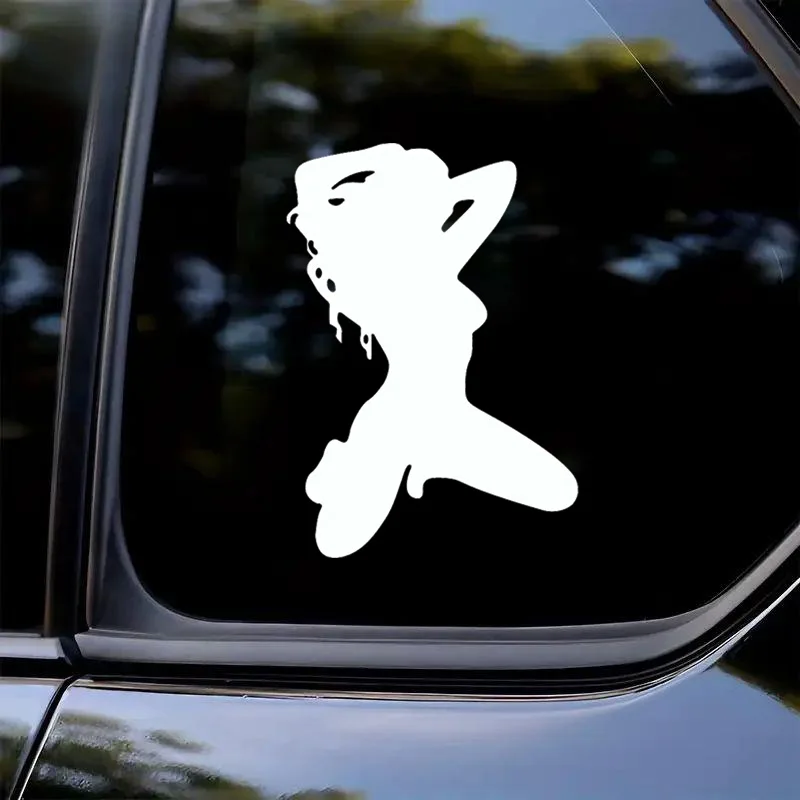 Lady Devil Angel Car Stickers, 10.5x15cm Vinyl Decal for Rear windshield，Bumper,Truck，Laptop -Playful Car Decal Sticker