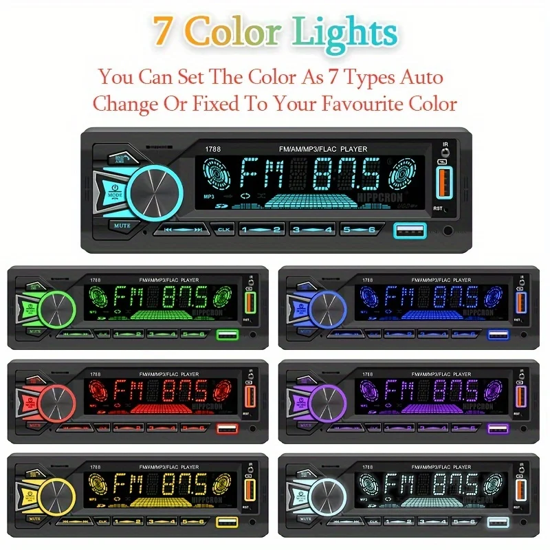 1pc Car Radio Srereo1din Wireless MP3 Player 60Wx4 FM Receiver with Remote Control AUX/USB/TF Card in Dash Kit