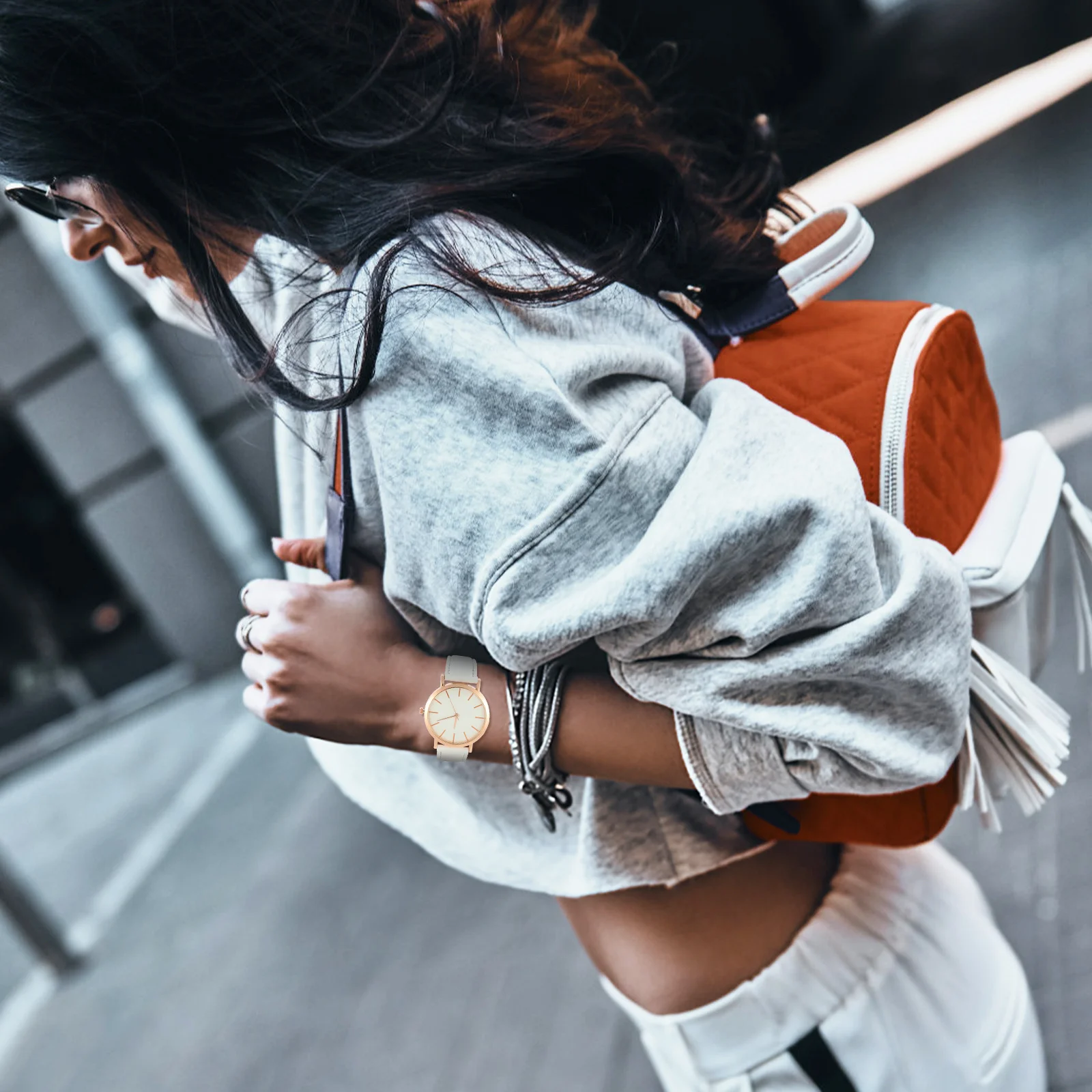 

Women Quartz Watch Durable Comfortable Strap Practical for School Party Office Lady Wristwatch Fashion Accessory