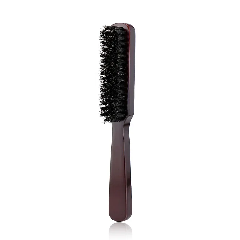 

Men Beard Brush Wood Handle Boar Bristle Moustache Cleaning Brush Hairdressing Anti Static Barber Hair Styling Comb Shaving Tool