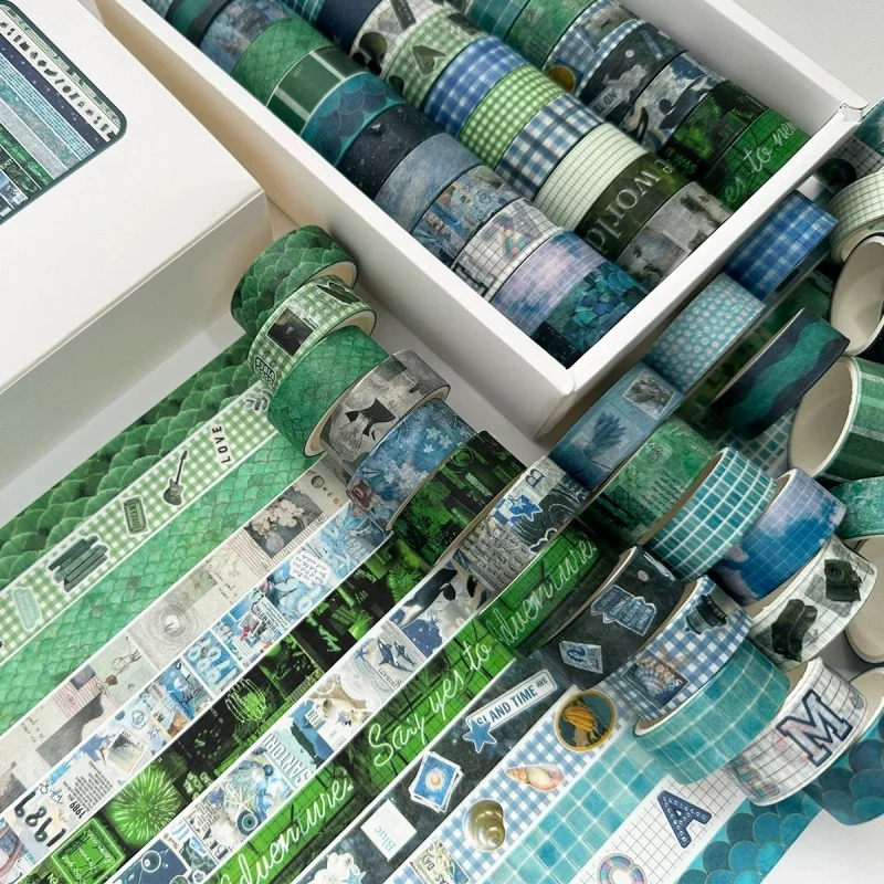 36 Rolls Per Box Multi Pattern Decorative Tape Hand Account Collage Diy Log Decoration Student Stationery Decorative Tape