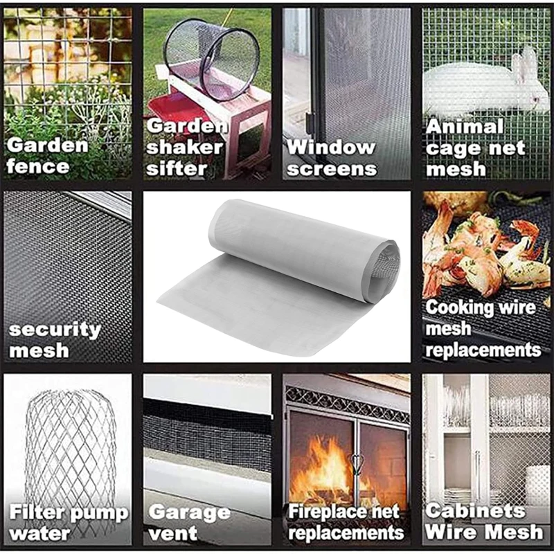 4-500mesh stainless filter mesh Stainless Steel Mesh Filter Net Metal Fix Mesh Filtration Screening Sheet Screening filter