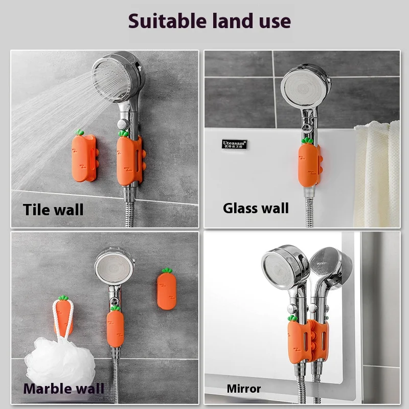 Turnip shower holder Sucker holder No punch shower holder Bathroom shower head base holder bathroom shower holder