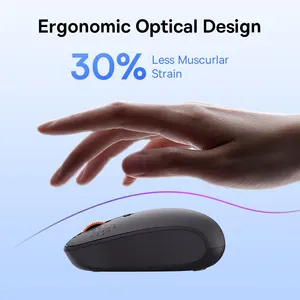 Baseus-F01B-Mouse, Bluetooth kablosuz Fare 2.4 G 1600 DPI, Macbook'unuza, Tabletinize, Dizüstü Bilgisayarınıza, PC'nize, Aksesuarlarınıza, Oyun Bluetooth 5.0'ınıza Sessiz tıklayın Masa üstü oyun için 6 büyük aksesuar satışı-no. 1