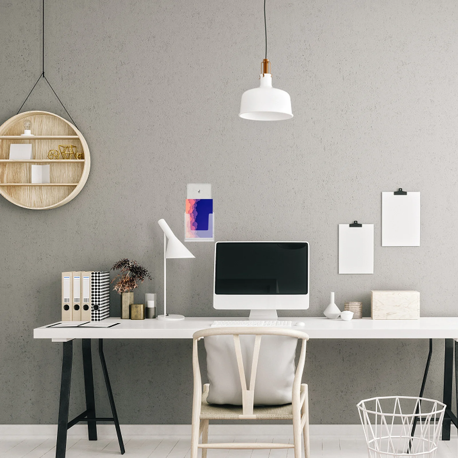 

Многослойный настенный держатель для брошюр, акриловая подставка для журналов, настольный органайзер, прозрачная стойка для бумажных файлов, держатель для брошюр