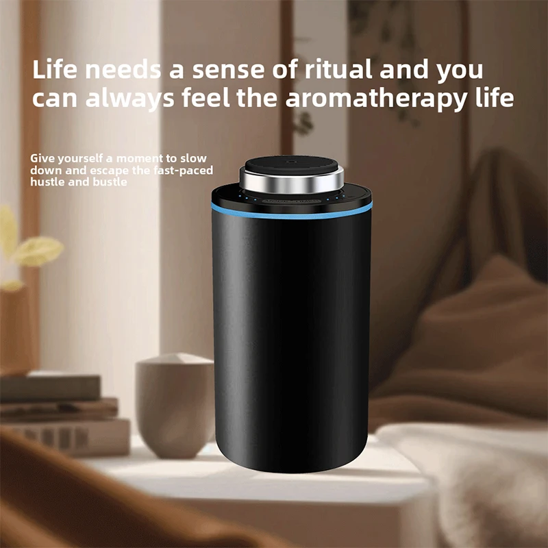Portable Car Air Freshener Aromatherapy Waterless Essential Oil Diffuser Type-C Rechargeable Fragrance Scent Machine