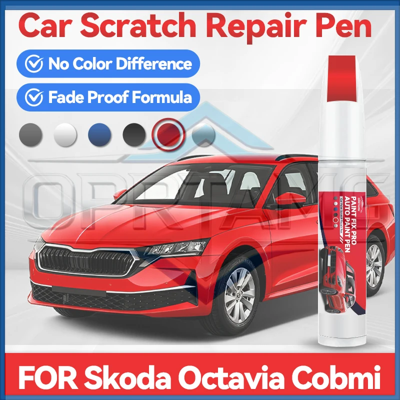 

2026 Hot Car Sticker For Skoda Octavia Cobmi 1990-2026 Paint Repair Pen Touch Up Scratch Remover DIY Auto Accessories Bla