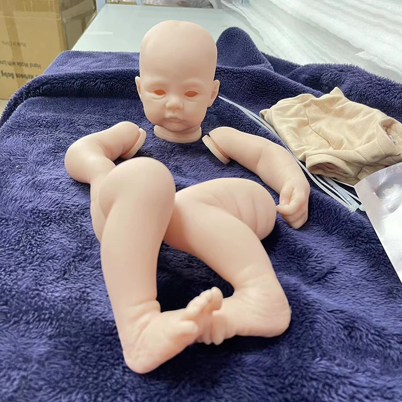 NPK-piezas de muñeca sin pintar, 17 pulgadas, Color fresco, Kit de muñeca de pradera Reborn, tacto suave Popular