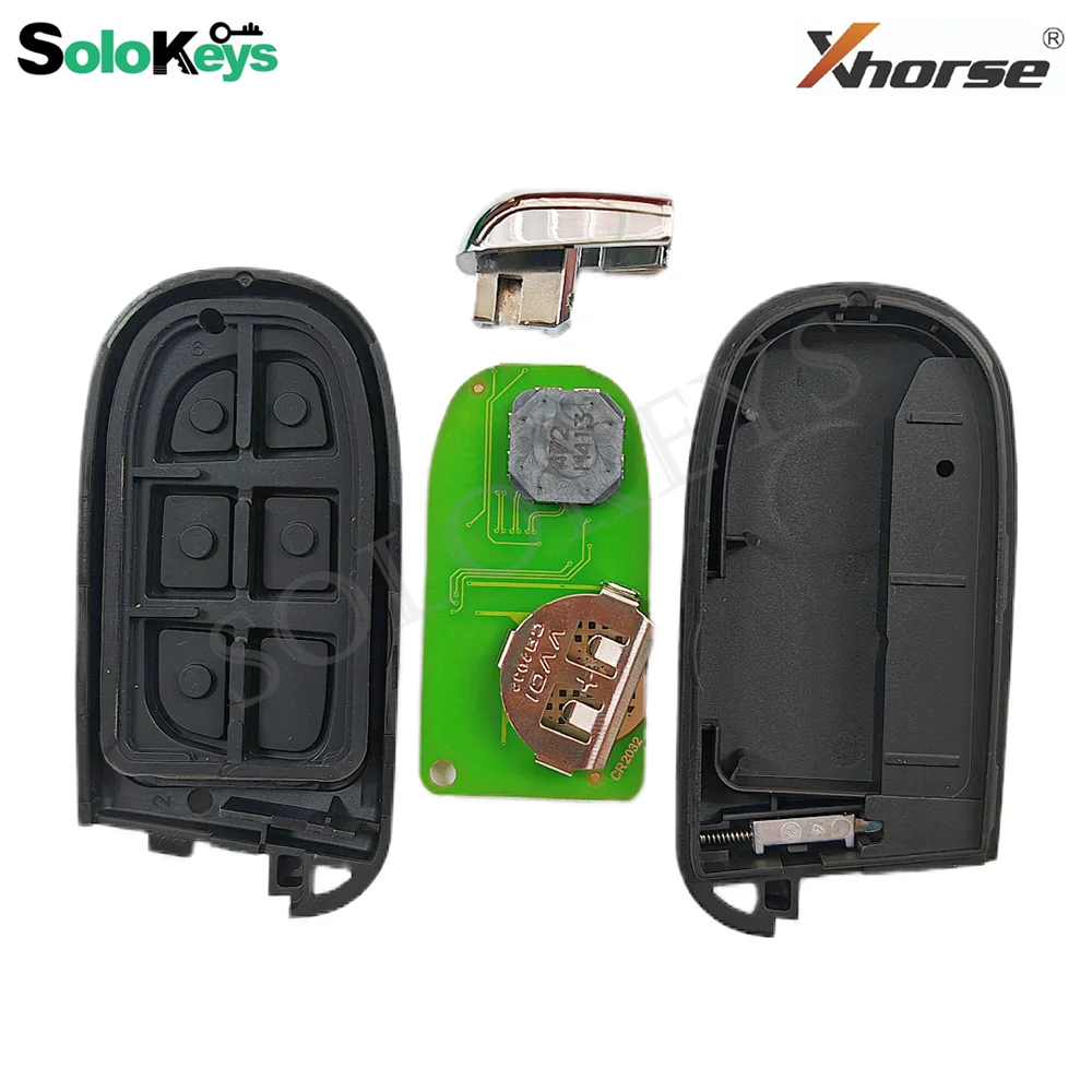 SOLOKEYS-llave inteligente XSJP01EN serie Xhorse XM38 para Jeep Style, funciona a distancia con VVDI2 Plus, MINI herramienta de llave VDI, programador Max Pro