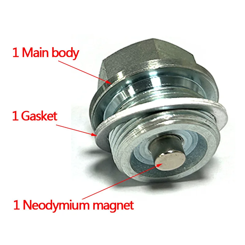 5ชิ้น M24X1.5ที่ระบายน้ำมันสกรูกระทะเหล็กแม่เหล็กที่แข็งแกร่งสำหรับรถยนต์สกรูกระทะน้ำมันเหมาะสำหรับ BMW