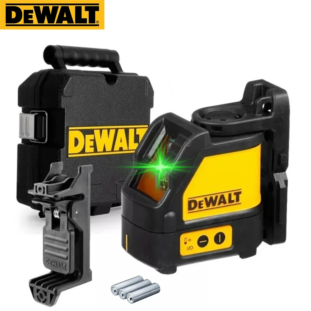 DEWALT 2-Lines Laser Level Self Levelling Cross Line Green Beam Laser Horizontal Vertical With Carry Case DW088CG