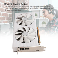 GPU Graphics Card 4K Ultra HD 8GB GDDR5 256bit Dual Fan and Copper Pipe Cooling RX470 Quiet Gaming Graphics Card for Computer