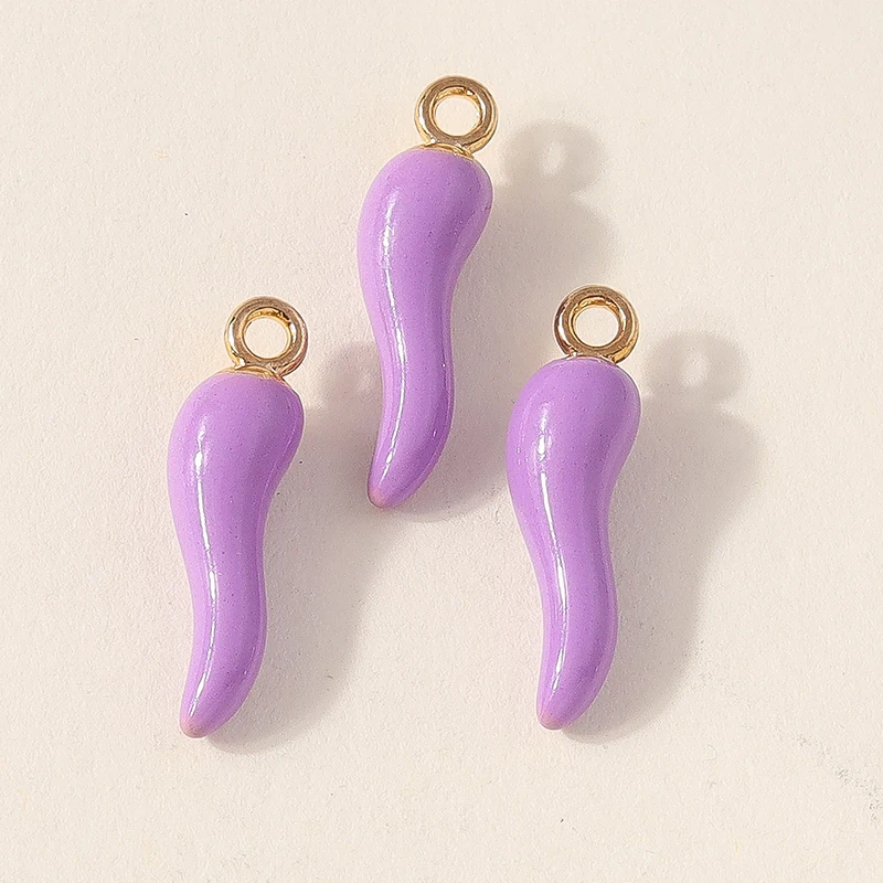 10 Stück niedliche, gemischte Anhänger in Form von Lebensmitteln (Pfeffer, Banane) aus Harz für die Schmuckherstellung, Ohrringe, Halsketten, Armbänder, DIY-Bastelarbeiten und Accessoires. – Detail 14