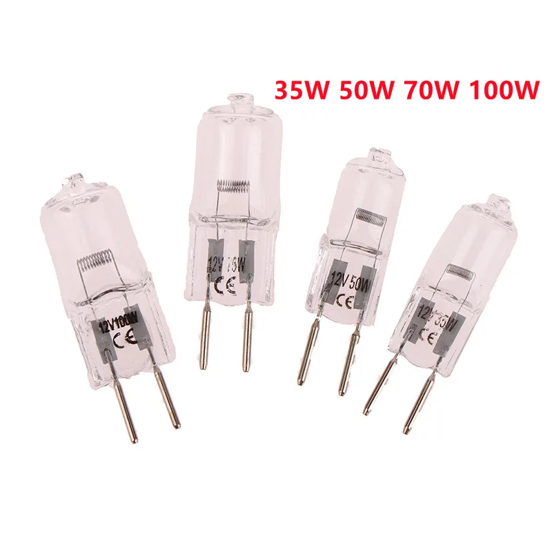 12V GY6.35 Halogen Lamp Beads 35W 50W 75W 100W Microscope Accessory For Aromatherapy Lamp Crystal Lamp Projector 2pin Bulb