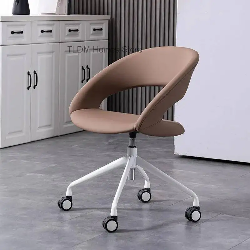 Nordic Simple Chair Luxury Office Meeting Liftable Home Study Chair Computer Pulley Back Armrest Rotating Sandalye Furniture