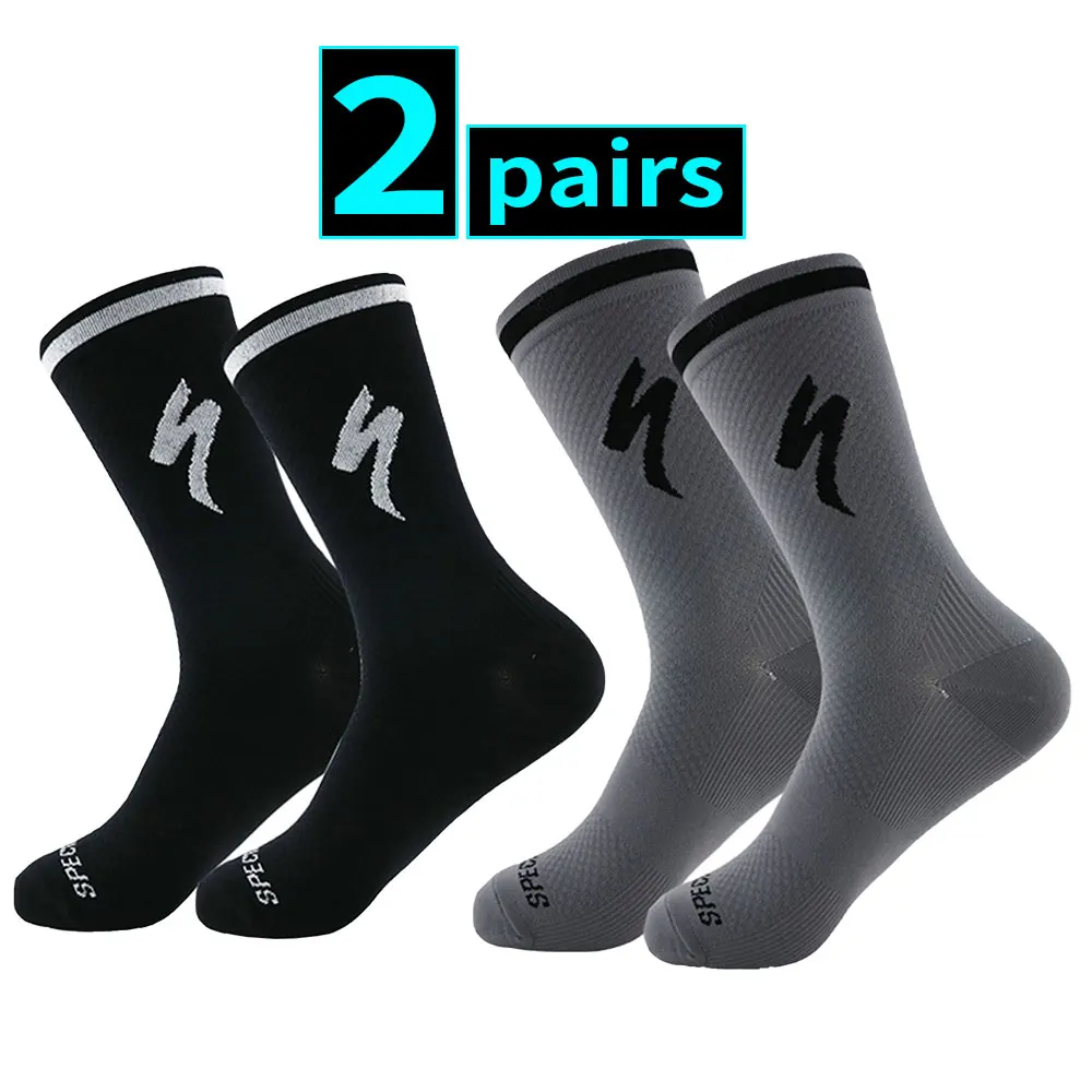 2 pairsMen's and women's cycling socks, professional competition, basketball, sports