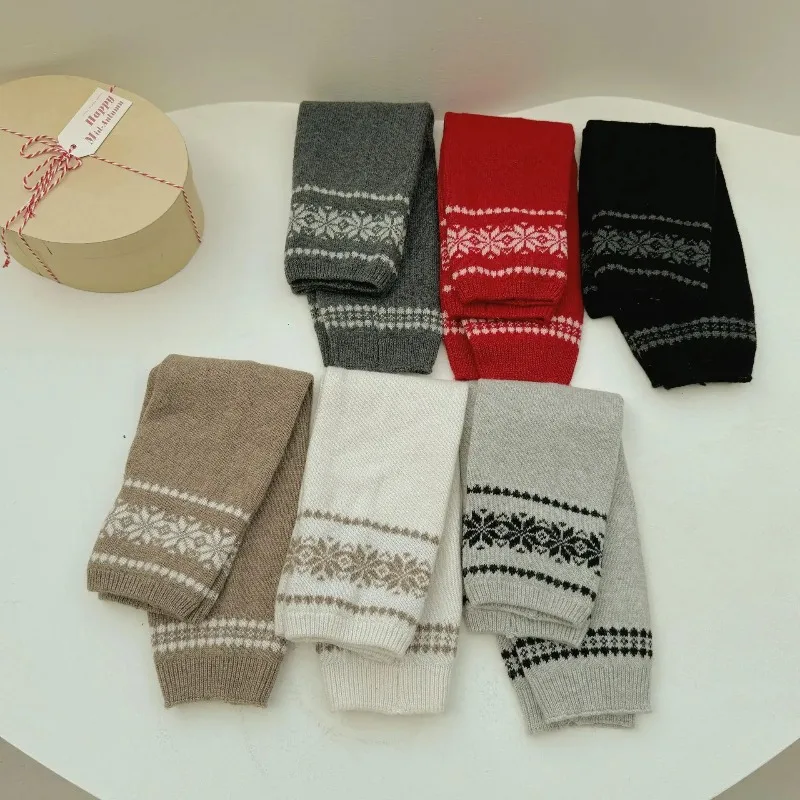 

30% Wool Leg Warmers Women Warm Knitted Foot Cover Knee Socks JK Lolita Girls Long Socks Stockings Leg Warmers Autumn and Winter