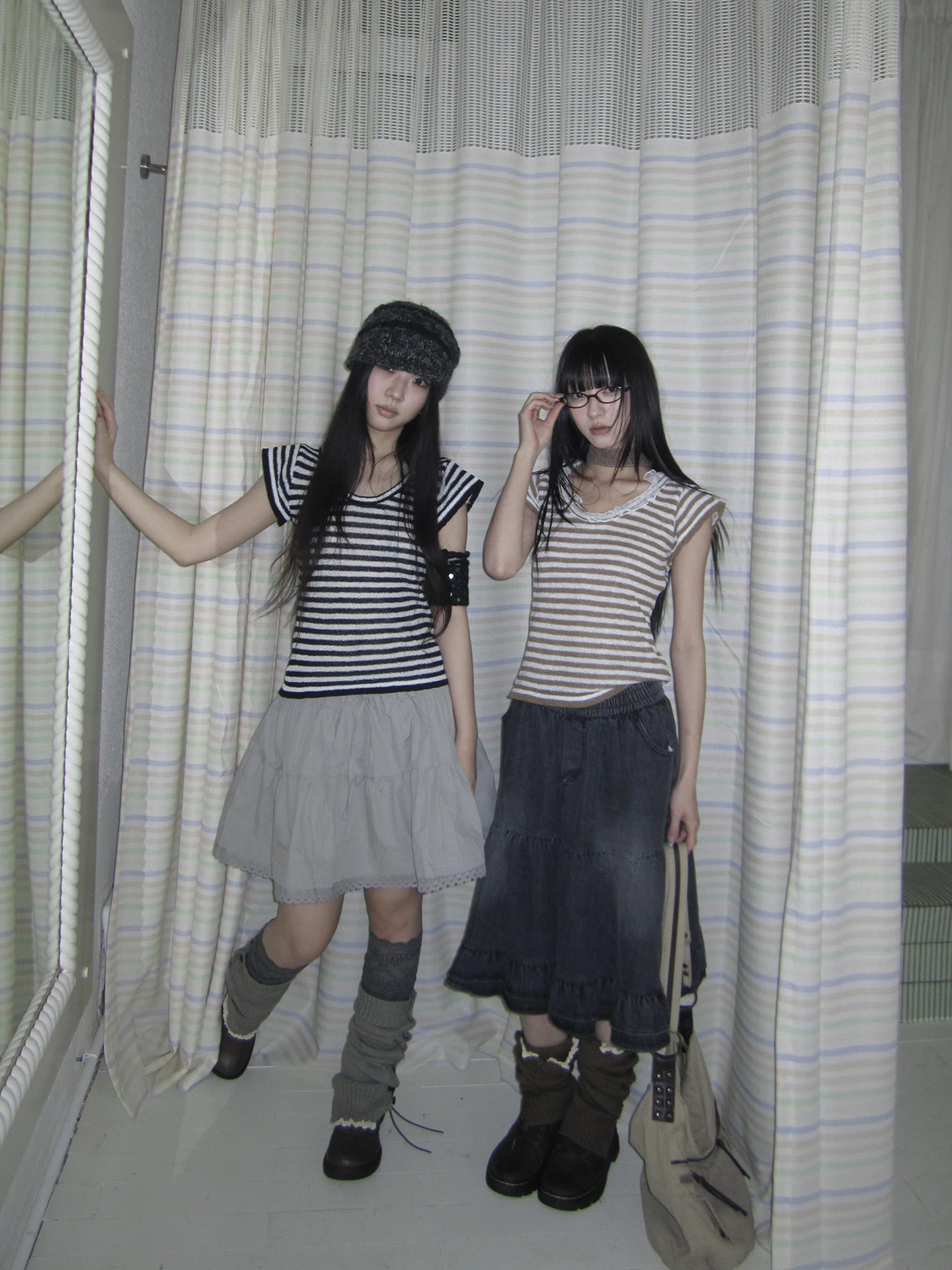 

Angproject 328 Новая женская трикотажная кофта в корейском стиле с U-образным вырезом, цветными блоками и полосками, с коротким рукавом, винтажная, приталенная, повседневная