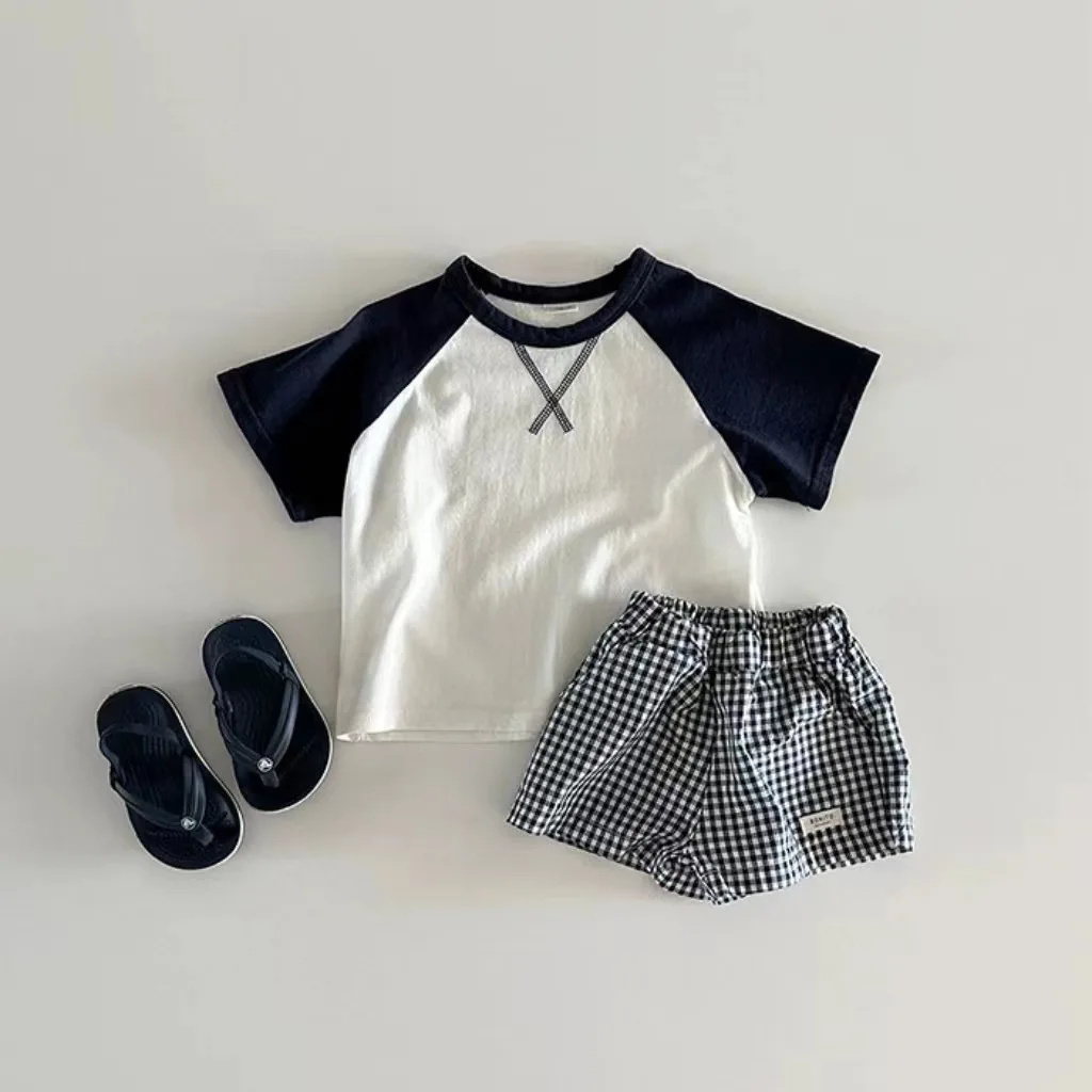 Children\'s clothing 2024 summer clothing new 0-1-year-old baby simple design polka dot comfortable shorts k 2 4 0 4  5