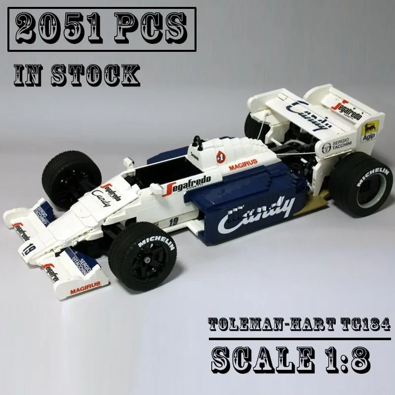 Classic model TG184 scale 1:8 SuperRace Car Model Buiding Creators Block Bricks Educational Toys for Children Birthday Gift