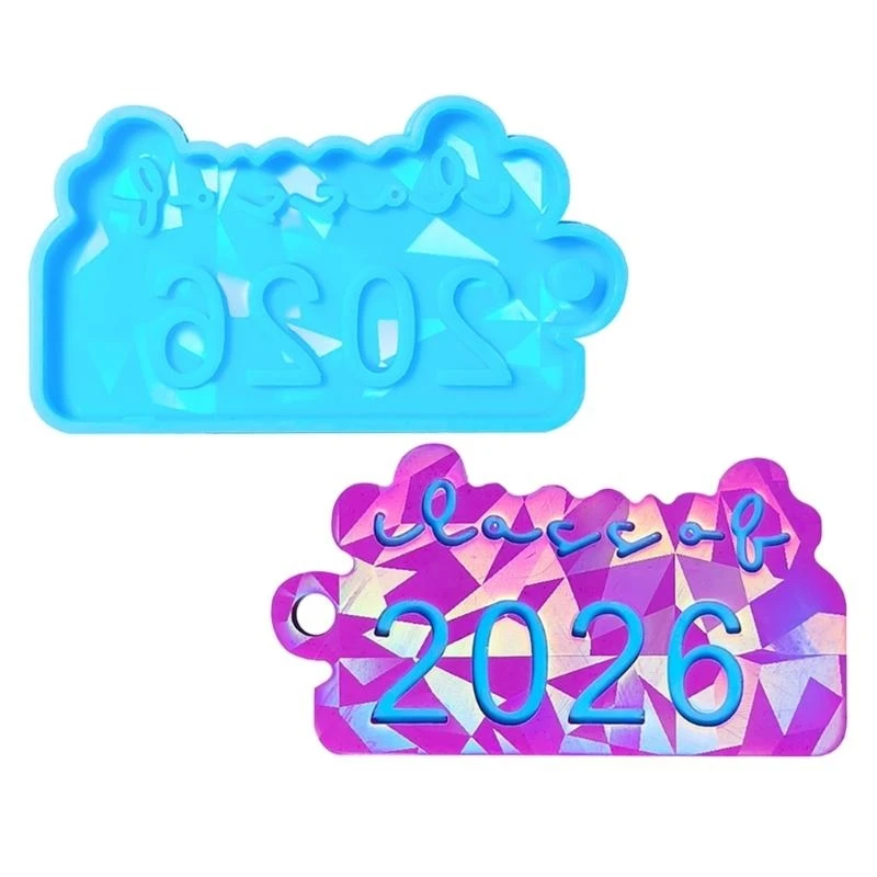HX6F Graduation Pendant Silicone Mold DIY Decoration Molds Keychain Pendant Moulds