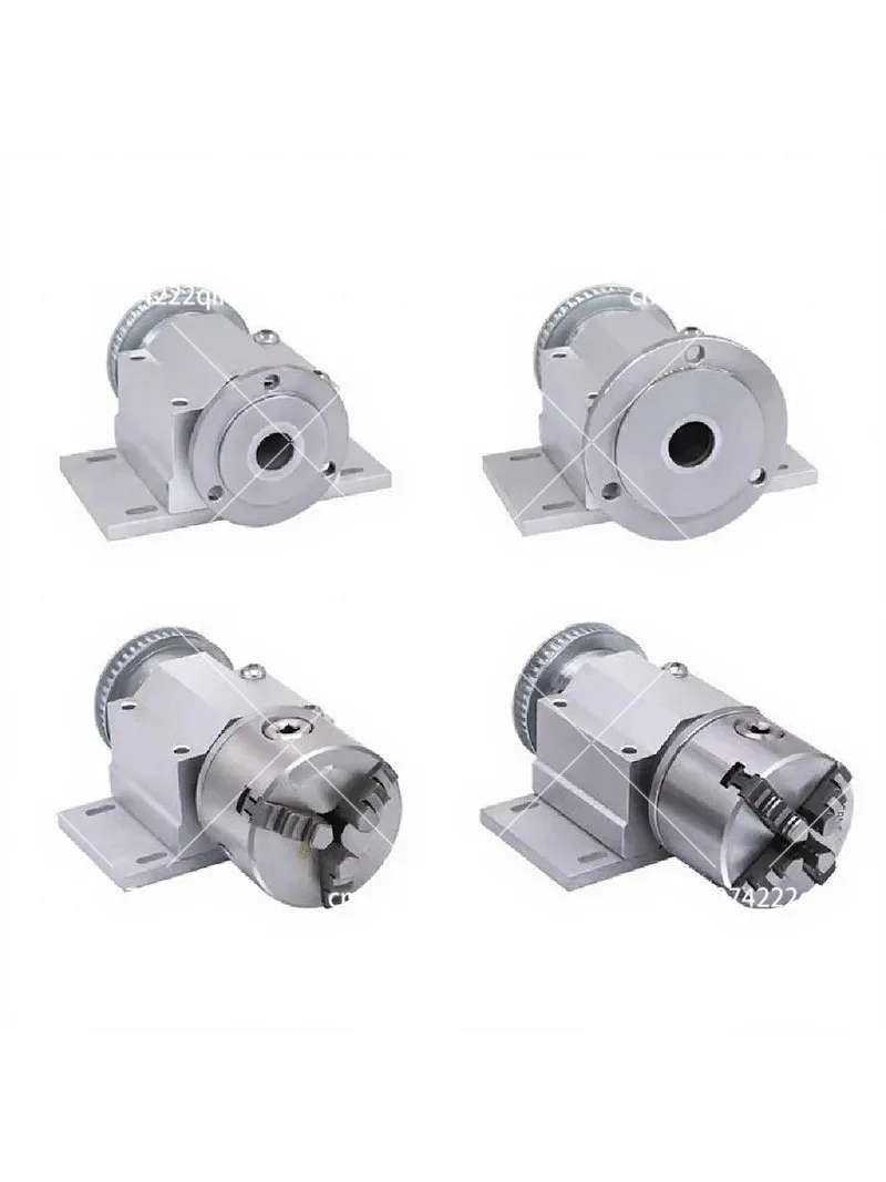 Micro Lathe Spindle Assembly 80/100 3-Jaw/4-Jaw Self-Centering Chuck Woodwork DIY Bead Machine Hole Clamp