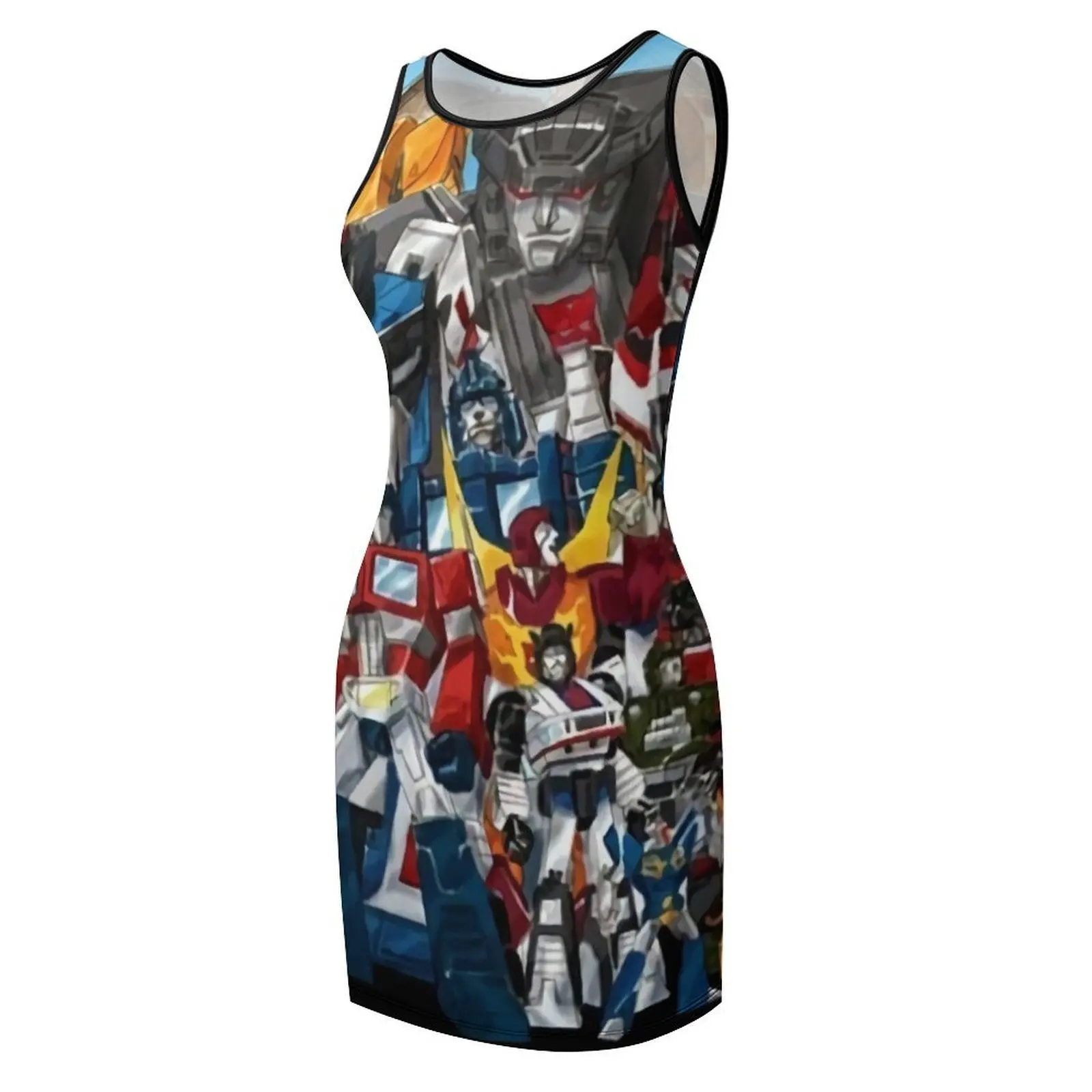 Gen1 Autobots مع فستان صيفي بدون أكمام على طراز AI فساتين سهرة فاخرة للنساء 2025 ملابس نسائية فستان عيد الميلاد