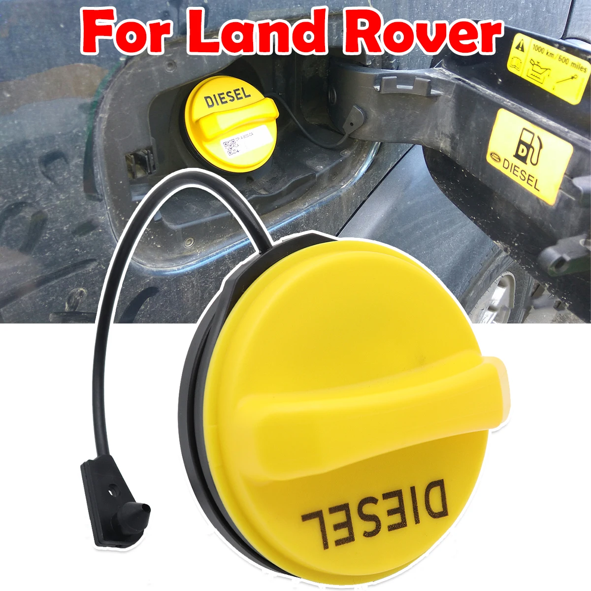 

LR053666 Diesel Fuel Tank Filler Cap Cover Car Accessories For Land Rover Defender L663 2019-2025 Range Rover L460 Sport Evoque