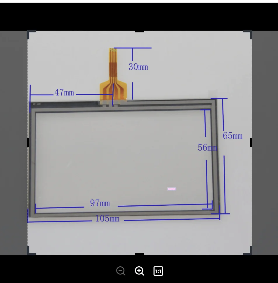 

Wholesale 4.3'' four-wire 105*65 resistance touch screen compatible for Newsmy S480 avigraph external screen handwriting screen