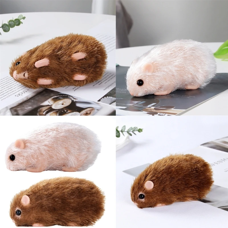 

Life Like Hamster Model Silicone Animal Toy Handmade Realistic Hamster Figure Toy for Toddlers Animal Reborns Pet