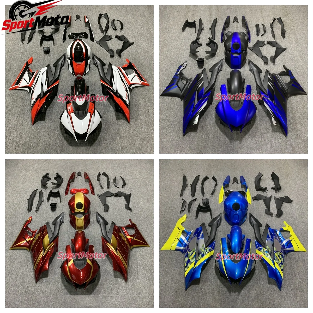 Motorcycle Fairing Set Suitable for Yamaha R3 19-24 Years 2020 2021 2022 2023 2024 Body fairing Black
