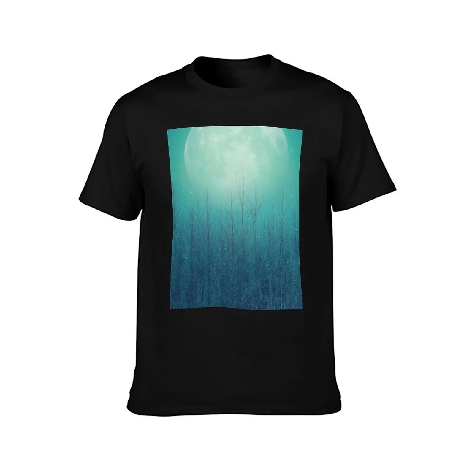 The Moon Shines Bright In Such A Night T-Shirt Summer Casual Cotton Tee Oversized Streetwear Tops Vintage Graphic Print