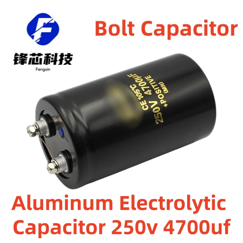 

250v 4700uf 63.5x105 Aluminum Electrolytic Capacitor Inverter Welder Screw Foot 250v4700uf Bolt Capacitor