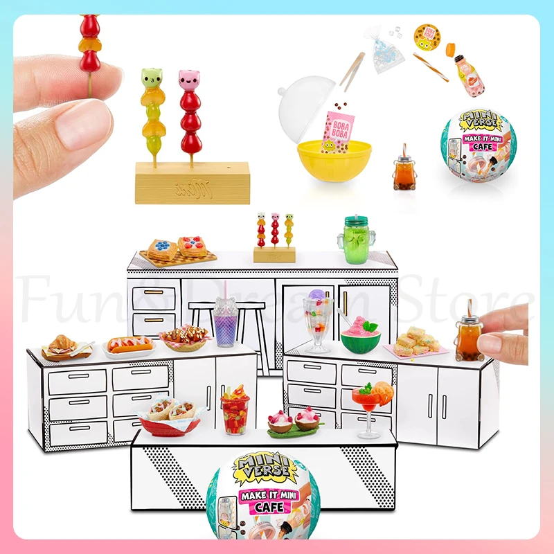 MGA Miniverse Cafe Series Blind Box Make It Mini Mystery Box 2025 New Play House Toy Decoration Children Toys Birthady Gift