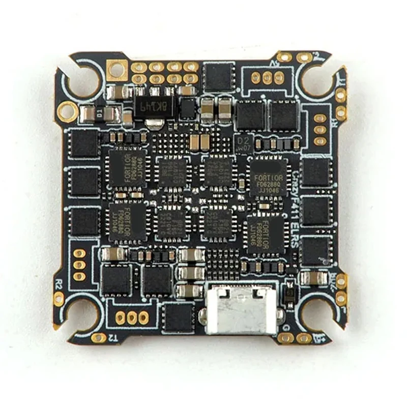 Crazyf411 ELRS AIO 4In1 F411 Flight Controller Built-In UART 2.4G ELRS RX 20A ESC 2-4S For FPV Toothpick Drones