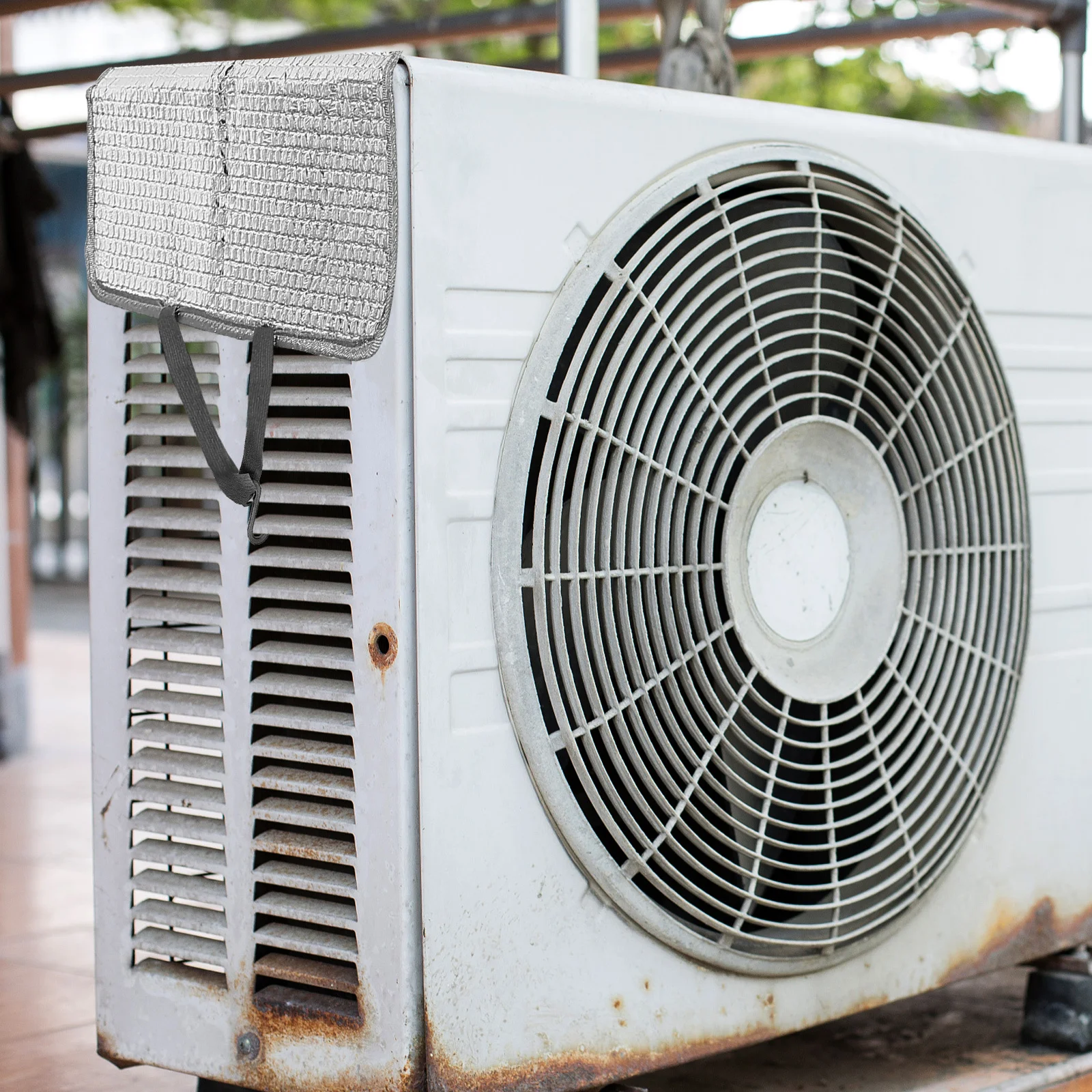 

Window Air Conditioner Cover for Outside Unit Uv Resistant Dust Proof Top Shade Insulated Protective Cover for Ac Outdoor