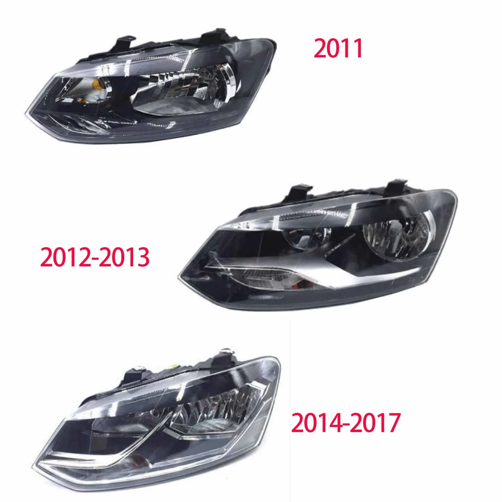 

Фара в сборе подходит для VW Polo/Vento/Fox 2011-2017, автомобильная фара хэтчбек, авто светильник в сборе, запасная часть