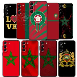 For Samsung S22 Ultra 5G S20 FE S21 Plus Note 20 10 S10 Lite S10e S9 S7 S8 S20FE Note20 Note10 Phone Funda Morocco Flag Soft