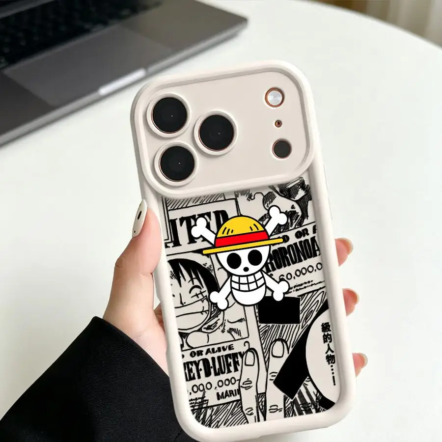 Handyhülle für Apple iPhone 17 Pro Max 16e 15 12 13 Mini XS 11 Air 16 XR 14 Plus One Piece Anime